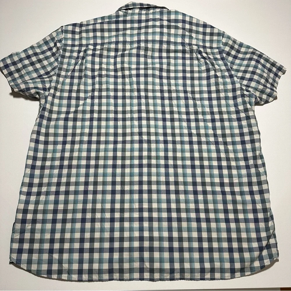 The North Face Short Sleeve Active Button Down Plaid Shirt - Mens XXL